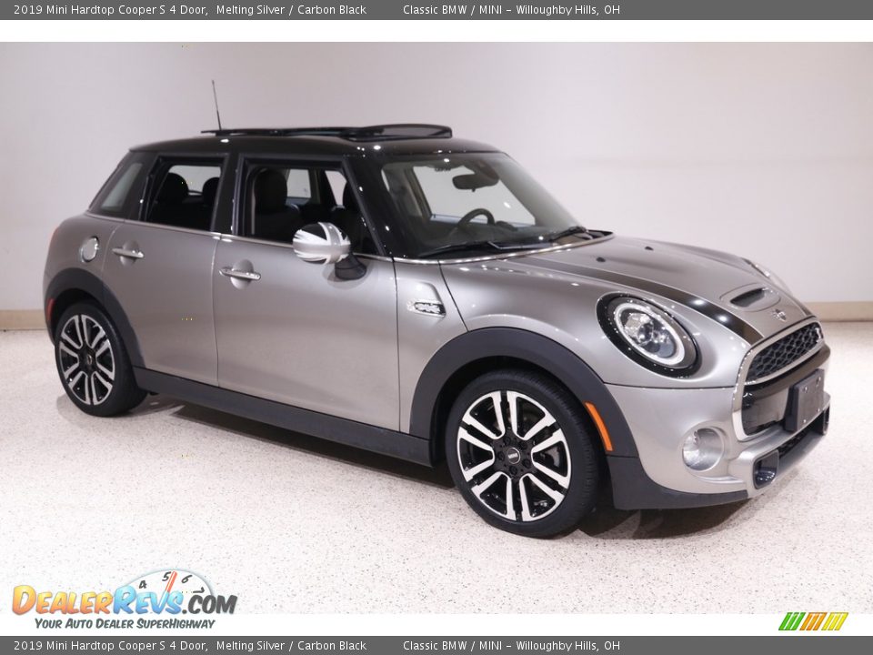 2019 Mini Hardtop Cooper S 4 Door Melting Silver / Carbon Black Photo #1