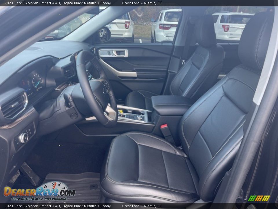 2021 Ford Explorer Limited 4WD Agate Black Metallic / Ebony Photo #10