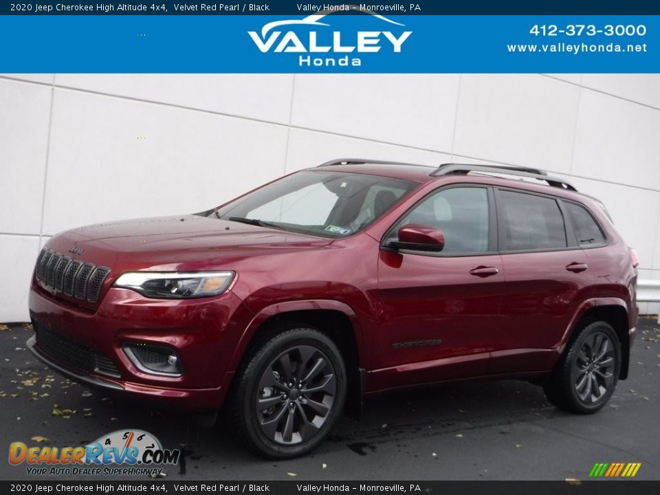 2020 Jeep Cherokee High Altitude 4x4 Velvet Red Pearl / Black Photo #1