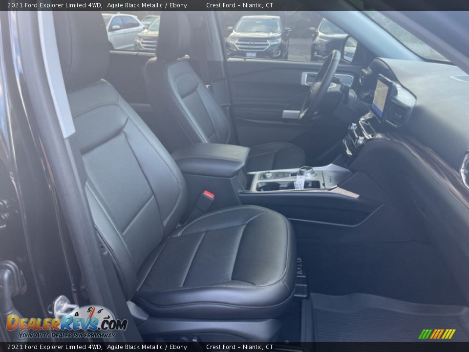 2021 Ford Explorer Limited 4WD Agate Black Metallic / Ebony Photo #14