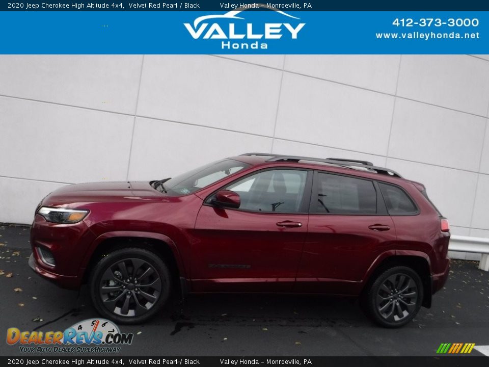 2020 Jeep Cherokee High Altitude 4x4 Velvet Red Pearl / Black Photo #2