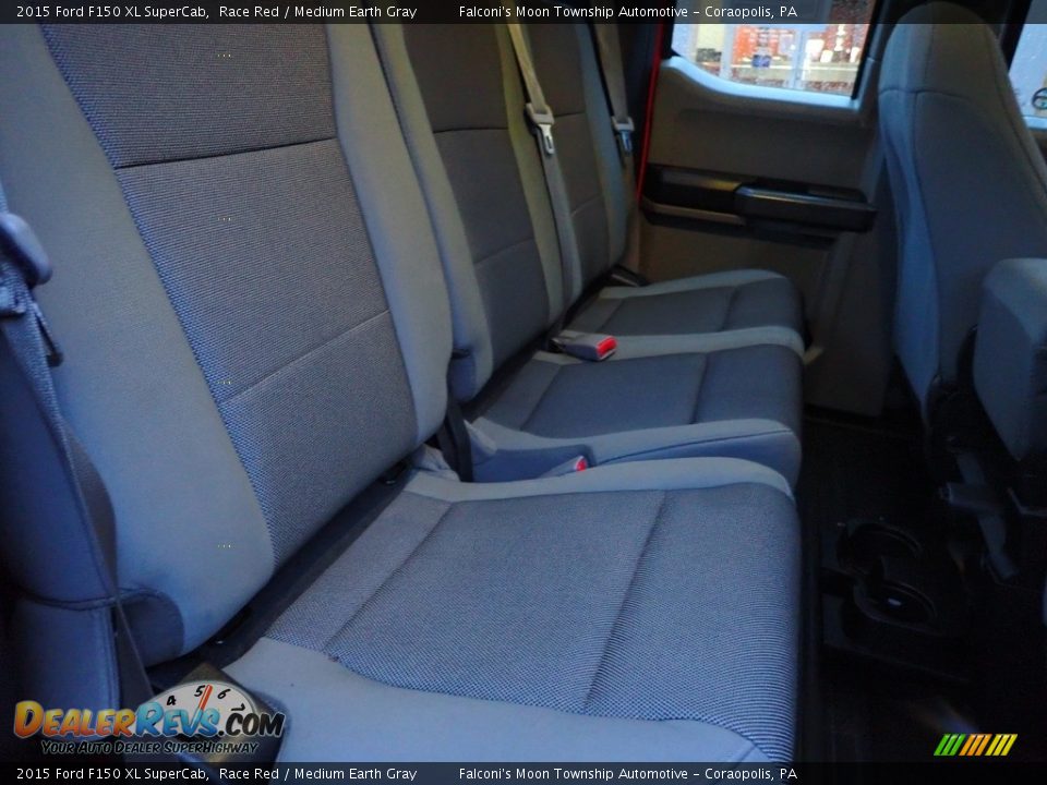 2015 Ford F150 XL SuperCab Race Red / Medium Earth Gray Photo #15