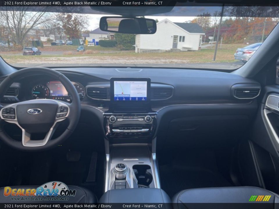 2021 Ford Explorer Limited 4WD Agate Black Metallic / Ebony Photo #21