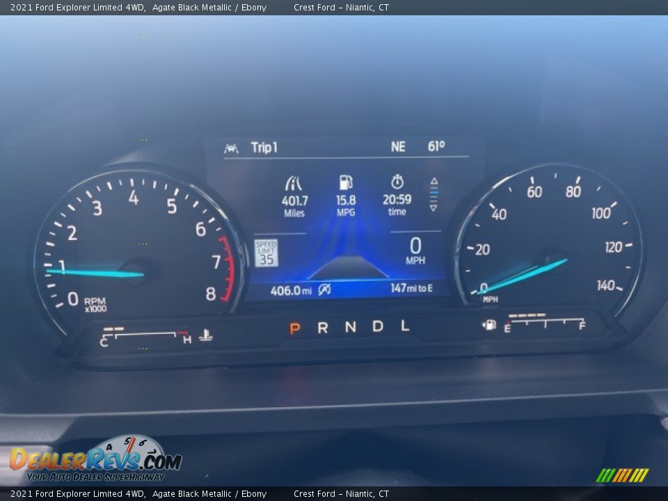 2021 Ford Explorer Limited 4WD Agate Black Metallic / Ebony Photo #22