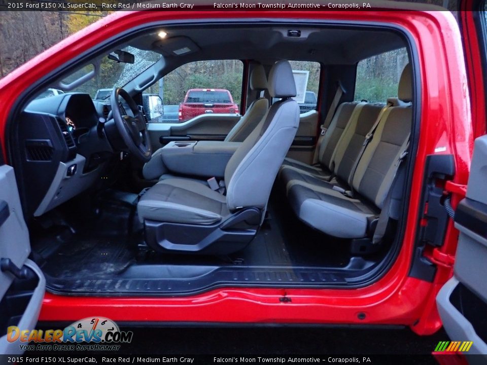 2015 Ford F150 XL SuperCab Race Red / Medium Earth Gray Photo #20