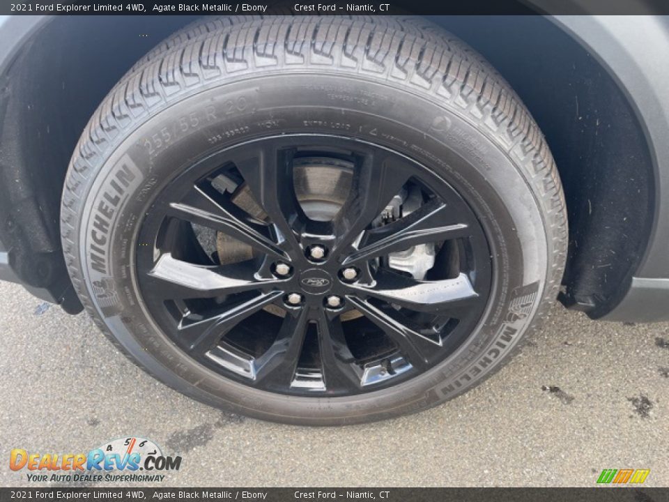 2021 Ford Explorer Limited 4WD Agate Black Metallic / Ebony Photo #29