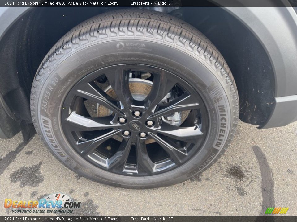 2021 Ford Explorer Limited 4WD Agate Black Metallic / Ebony Photo #30