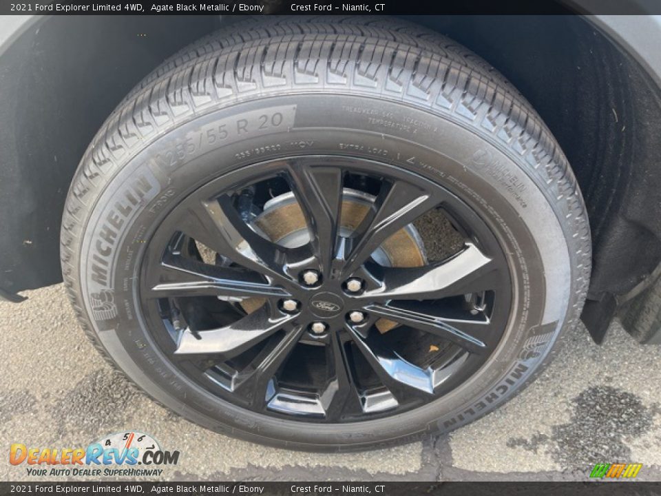 2021 Ford Explorer Limited 4WD Agate Black Metallic / Ebony Photo #31