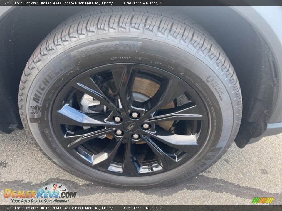 2021 Ford Explorer Limited 4WD Agate Black Metallic / Ebony Photo #32