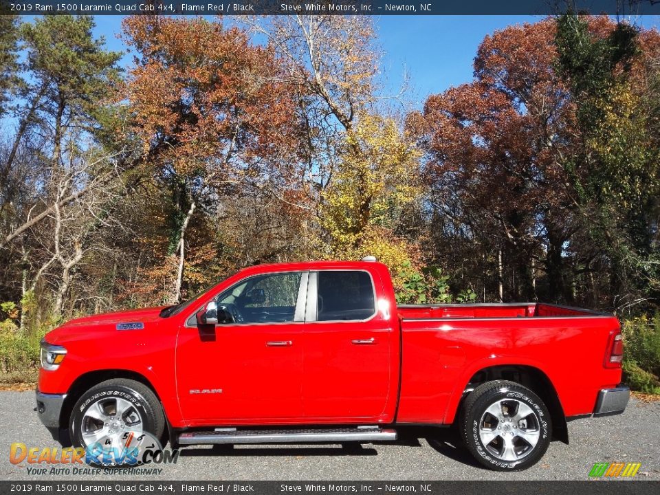 2019 Ram 1500 Laramie Quad Cab 4x4 Flame Red / Black Photo #1