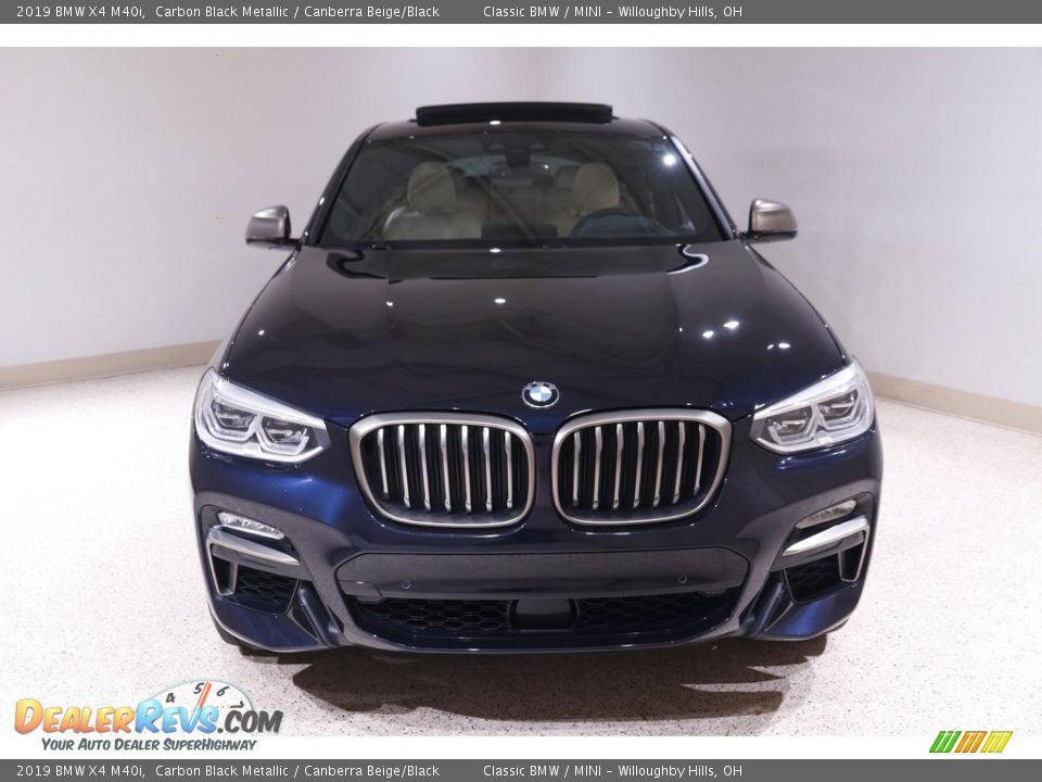 2019 BMW X4 M40i Carbon Black Metallic / Canberra Beige/Black Photo #2