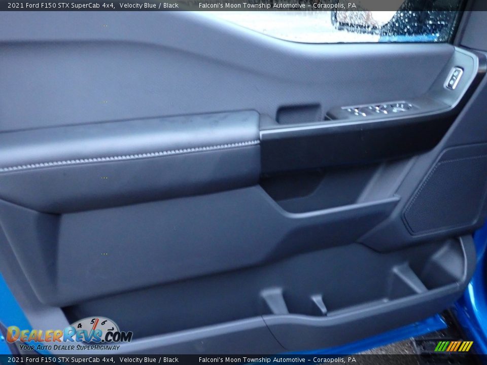 2021 Ford F150 STX SuperCab 4x4 Velocity Blue / Black Photo #15