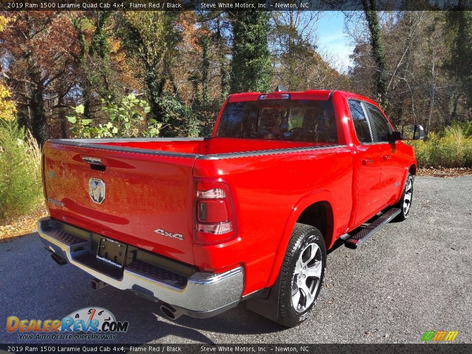 2019 Ram 1500 Laramie Quad Cab 4x4 Flame Red / Black Photo #6