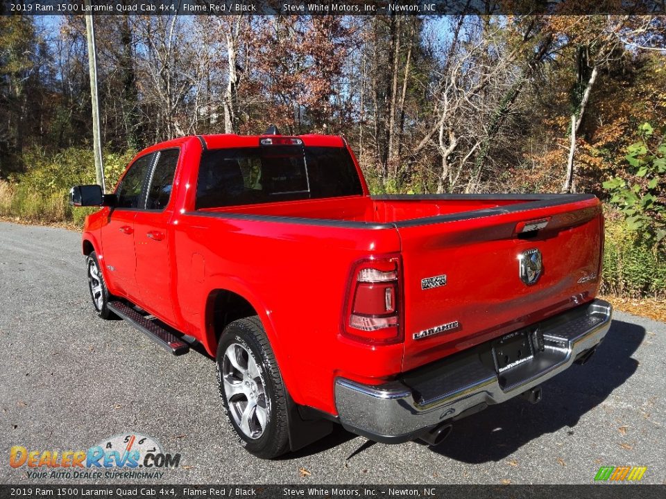 2019 Ram 1500 Laramie Quad Cab 4x4 Flame Red / Black Photo #8