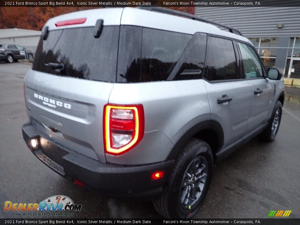 2021 Ford Bronco Sport Big Bend 4x4 Iconic Silver Metallic / Medium Dark Slate Photo #2