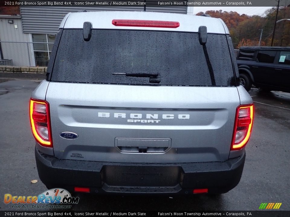 2021 Ford Bronco Sport Big Bend 4x4 Iconic Silver Metallic / Medium Dark Slate Photo #3