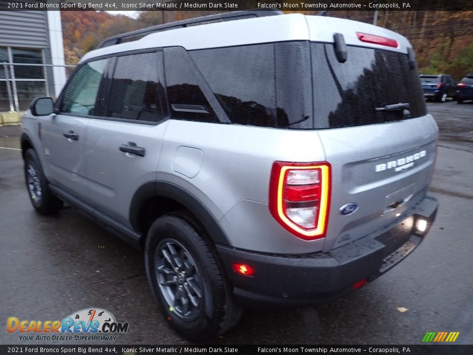 2021 Ford Bronco Sport Big Bend 4x4 Iconic Silver Metallic / Medium Dark Slate Photo #5