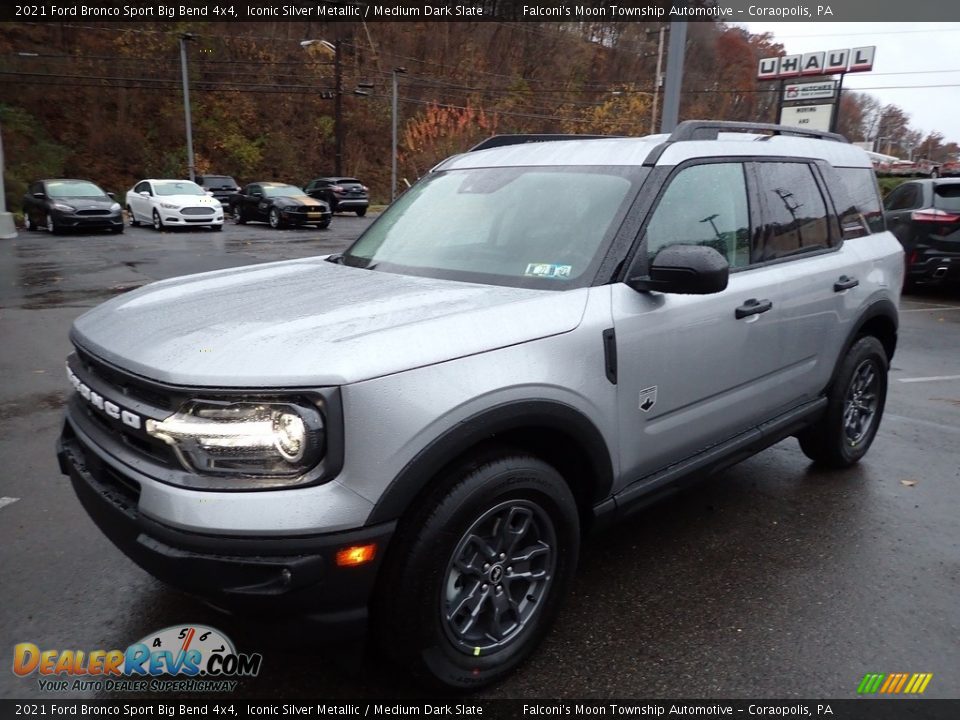 2021 Ford Bronco Sport Big Bend 4x4 Iconic Silver Metallic / Medium Dark Slate Photo #7