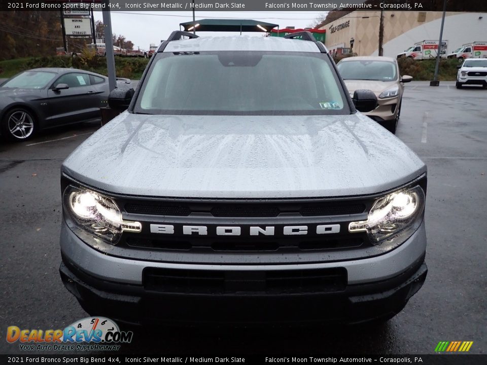 2021 Ford Bronco Sport Big Bend 4x4 Iconic Silver Metallic / Medium Dark Slate Photo #8