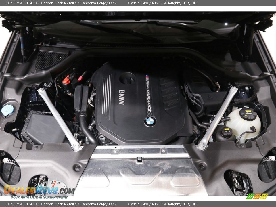 2019 BMW X4 M40i Carbon Black Metallic / Canberra Beige/Black Photo #21