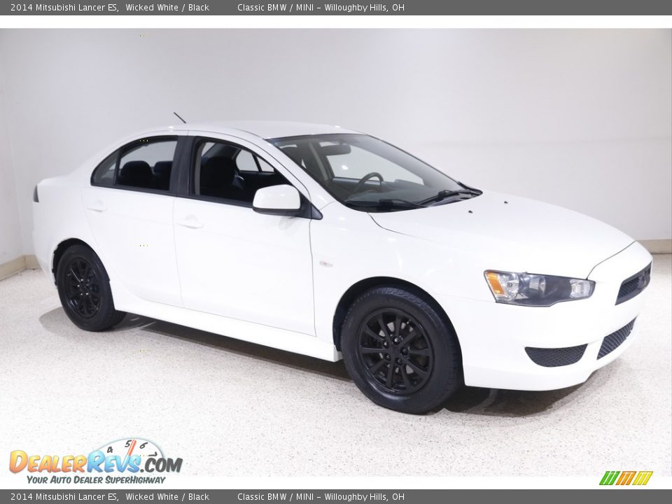 2014 Mitsubishi Lancer ES Wicked White / Black Photo #1