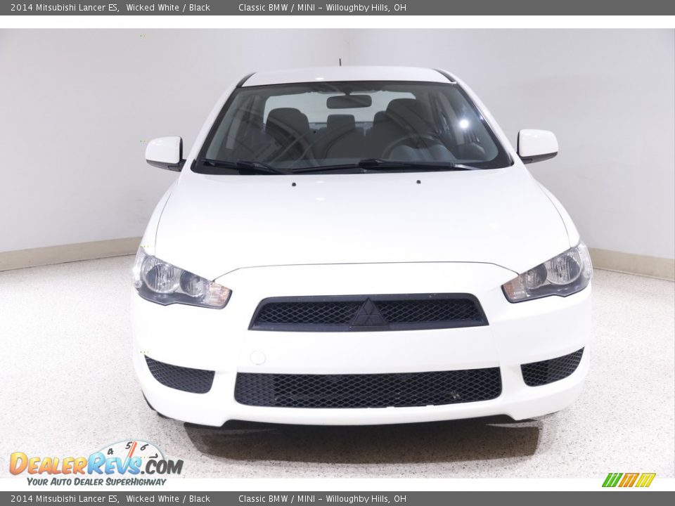 2014 Mitsubishi Lancer ES Wicked White / Black Photo #2