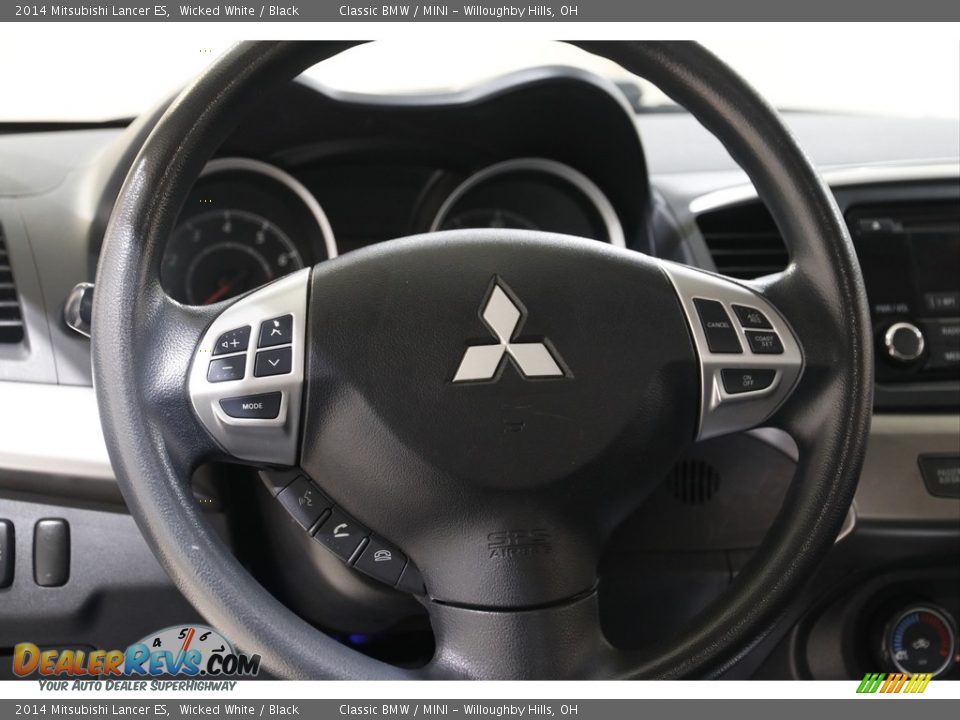 2014 Mitsubishi Lancer ES Wicked White / Black Photo #7