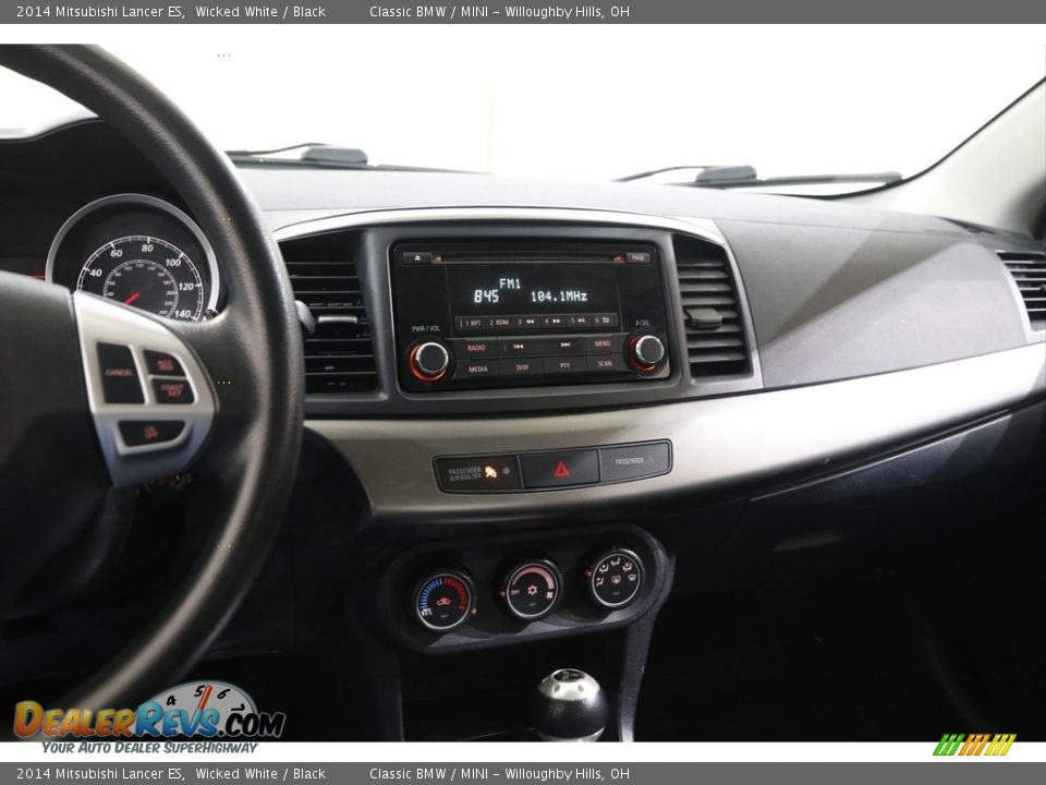 2014 Mitsubishi Lancer ES Wicked White / Black Photo #9