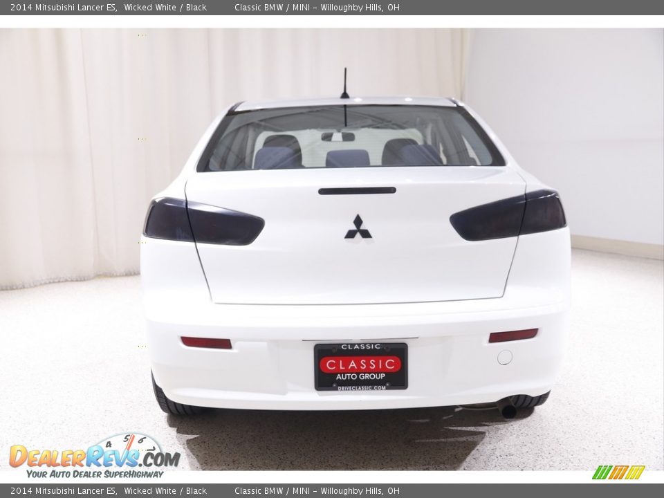 2014 Mitsubishi Lancer ES Wicked White / Black Photo #15