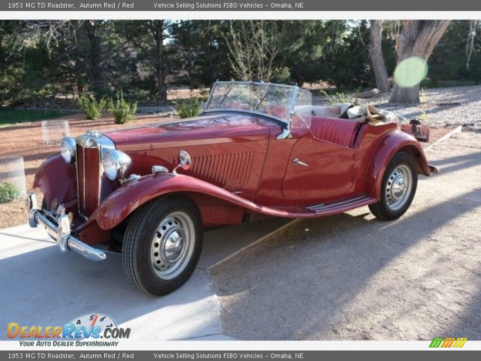 Front 3/4 View of 1953 MG TD Roadster Photo #1