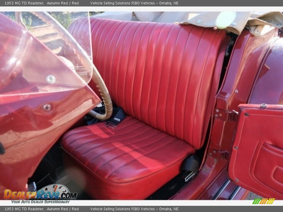 Front Seat of 1953 MG TD Roadster Photo #6