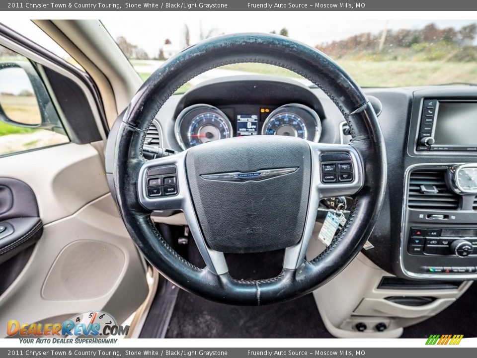 2011 Chrysler Town & Country Touring Stone White / Black/Light Graystone Photo #32