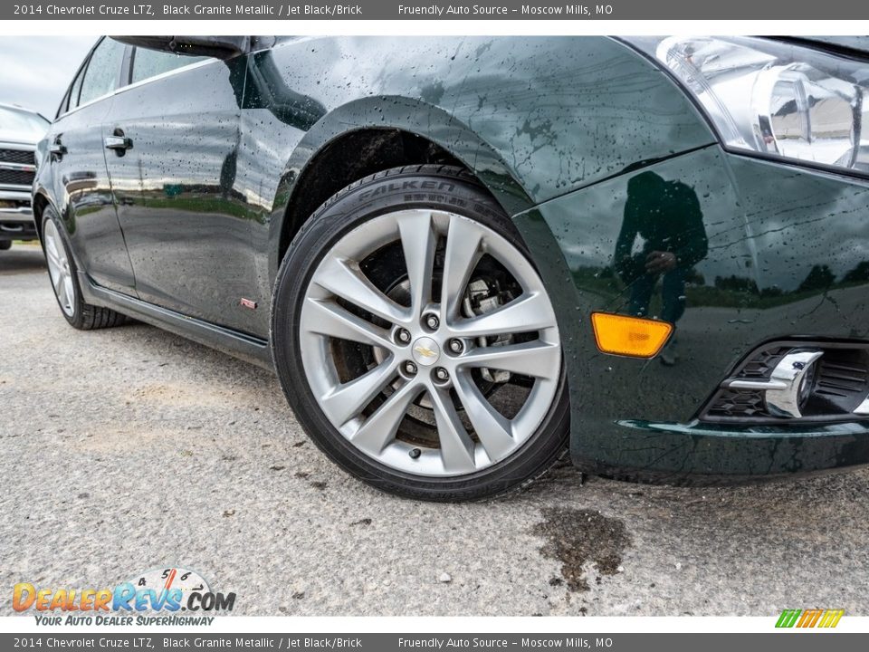 2014 Chevrolet Cruze LTZ Black Granite Metallic / Jet Black/Brick Photo #2