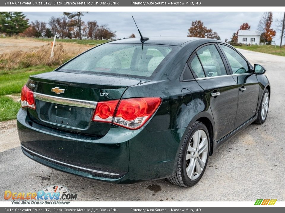 2014 Chevrolet Cruze LTZ Black Granite Metallic / Jet Black/Brick Photo #4