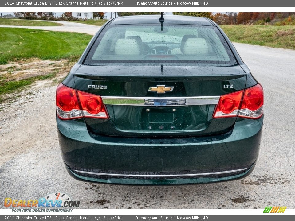 2014 Chevrolet Cruze LTZ Black Granite Metallic / Jet Black/Brick Photo #5