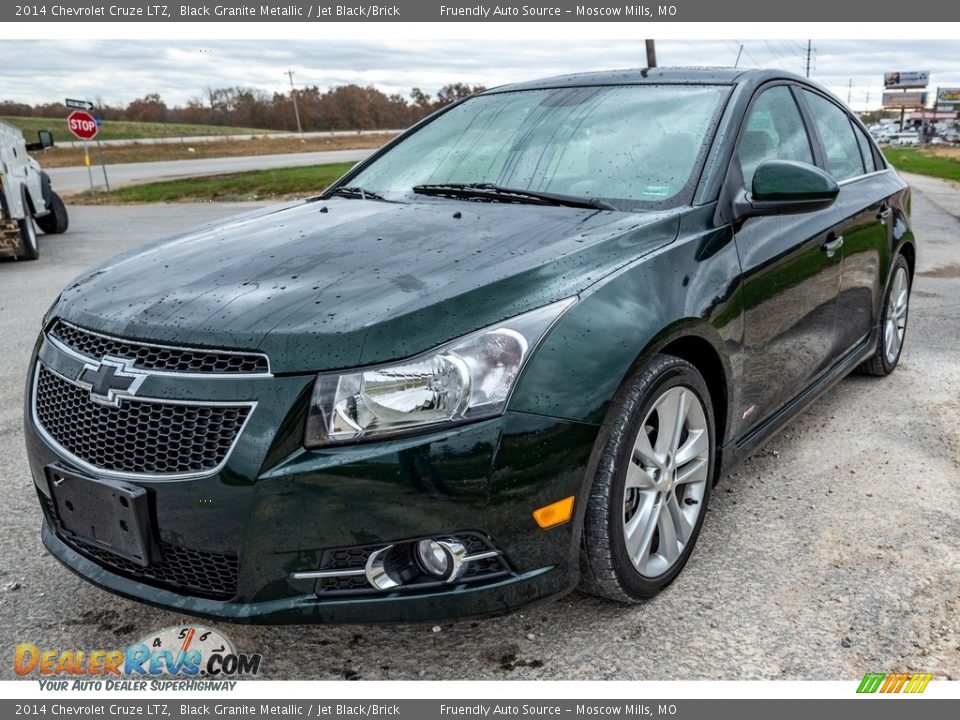 2014 Chevrolet Cruze LTZ Black Granite Metallic / Jet Black/Brick Photo #8