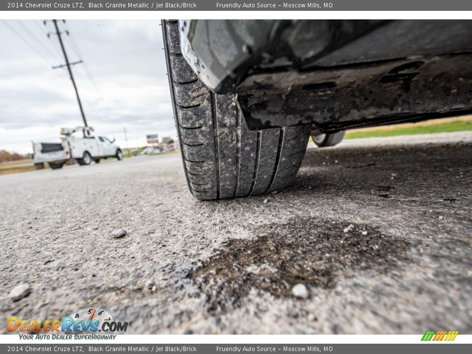 2014 Chevrolet Cruze LTZ Black Granite Metallic / Jet Black/Brick Photo #11