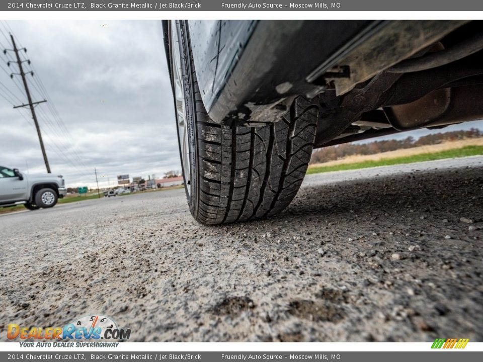 2014 Chevrolet Cruze LTZ Black Granite Metallic / Jet Black/Brick Photo #12