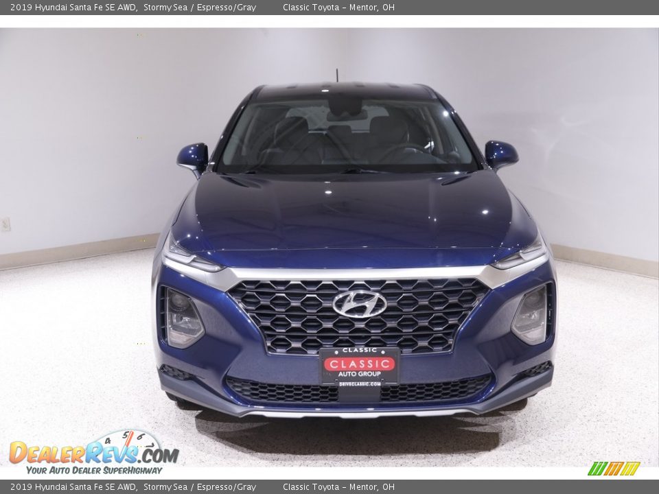 2019 Hyundai Santa Fe SE AWD Stormy Sea / Espresso/Gray Photo #2