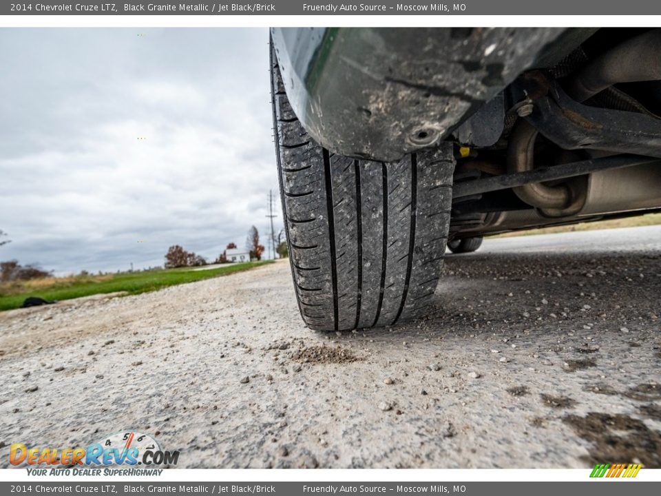 2014 Chevrolet Cruze LTZ Black Granite Metallic / Jet Black/Brick Photo #14