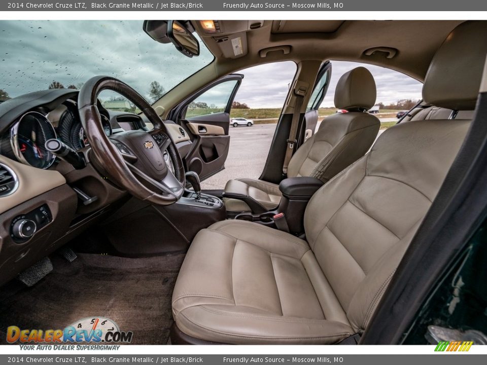 2014 Chevrolet Cruze LTZ Black Granite Metallic / Jet Black/Brick Photo #18