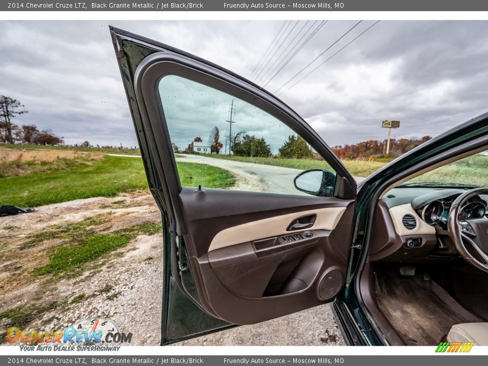 2014 Chevrolet Cruze LTZ Black Granite Metallic / Jet Black/Brick Photo #20