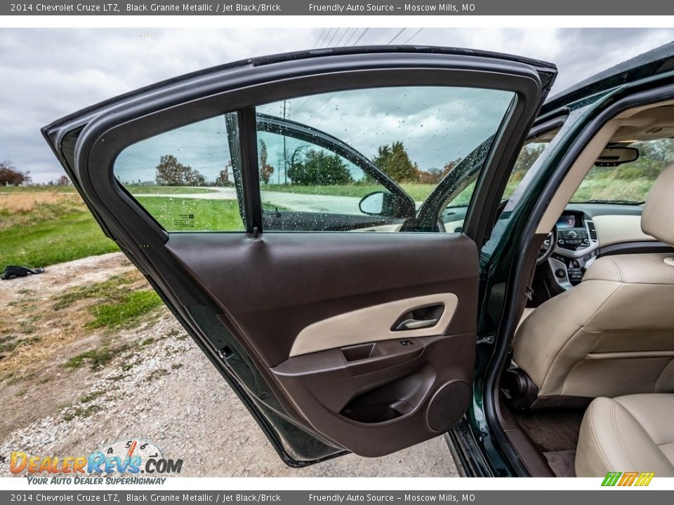 2014 Chevrolet Cruze LTZ Black Granite Metallic / Jet Black/Brick Photo #21