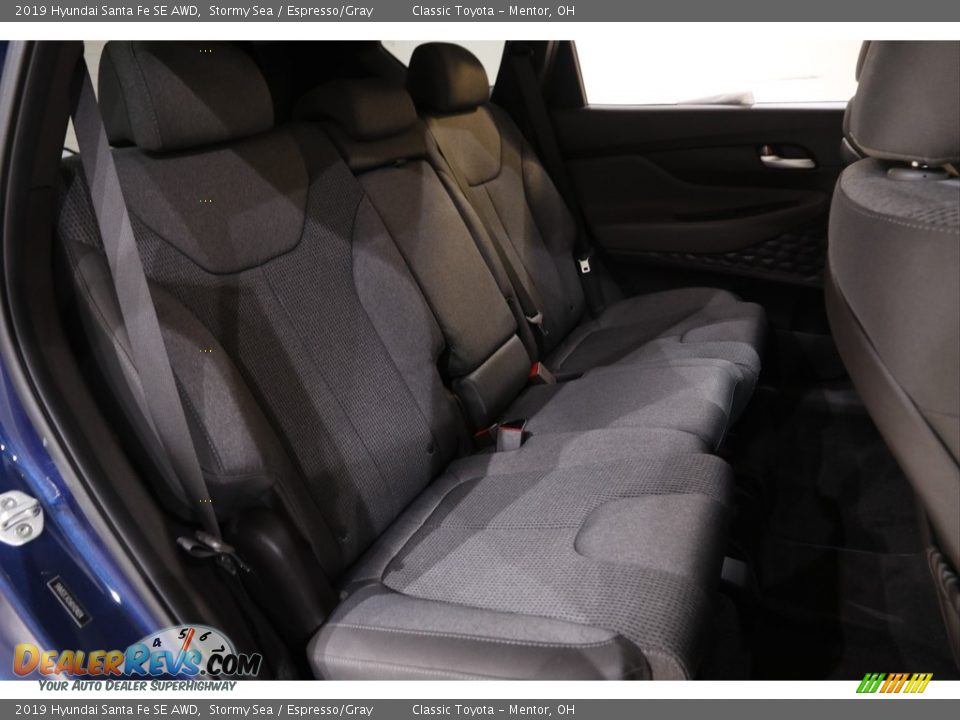 2019 Hyundai Santa Fe SE AWD Stormy Sea / Espresso/Gray Photo #15
