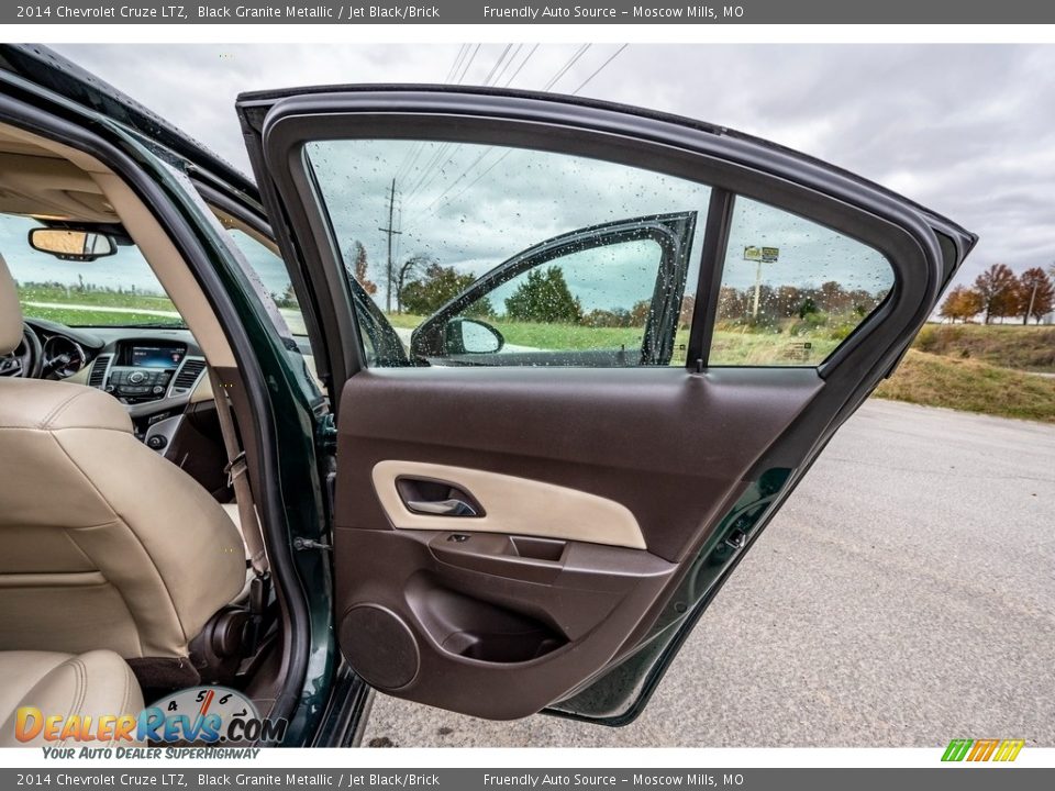 2014 Chevrolet Cruze LTZ Black Granite Metallic / Jet Black/Brick Photo #25