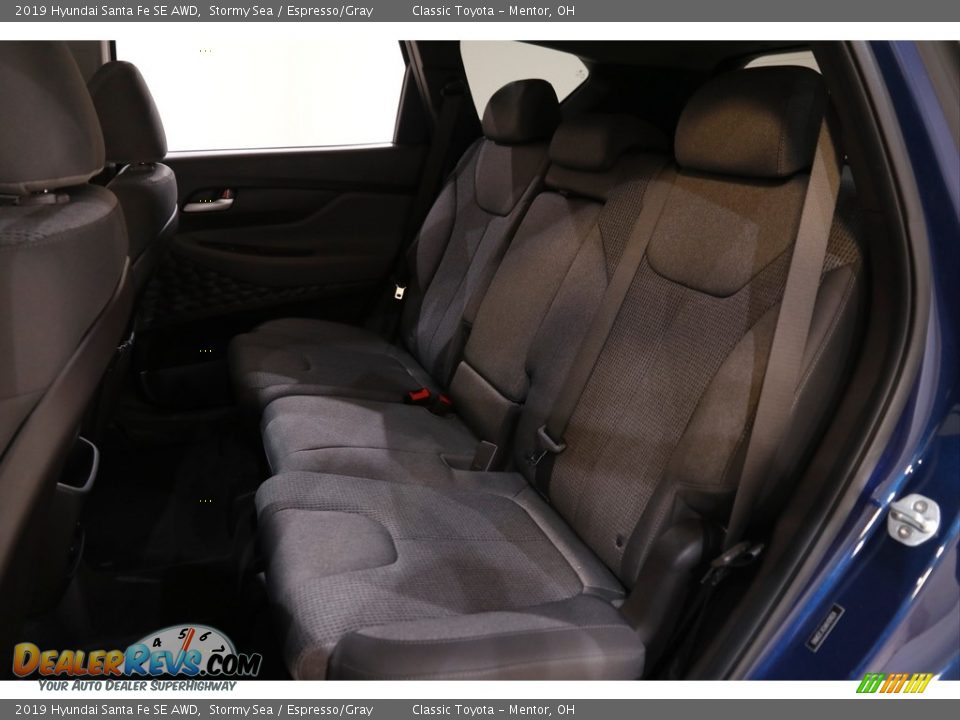 2019 Hyundai Santa Fe SE AWD Stormy Sea / Espresso/Gray Photo #16
