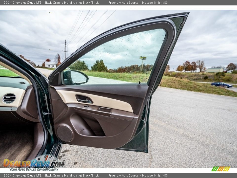 2014 Chevrolet Cruze LTZ Black Granite Metallic / Jet Black/Brick Photo #26