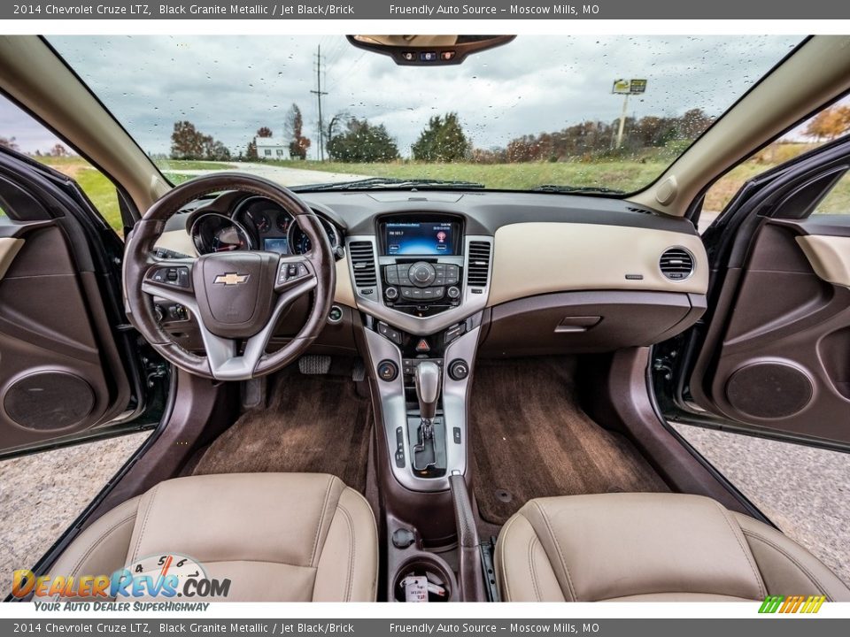 2014 Chevrolet Cruze LTZ Black Granite Metallic / Jet Black/Brick Photo #30