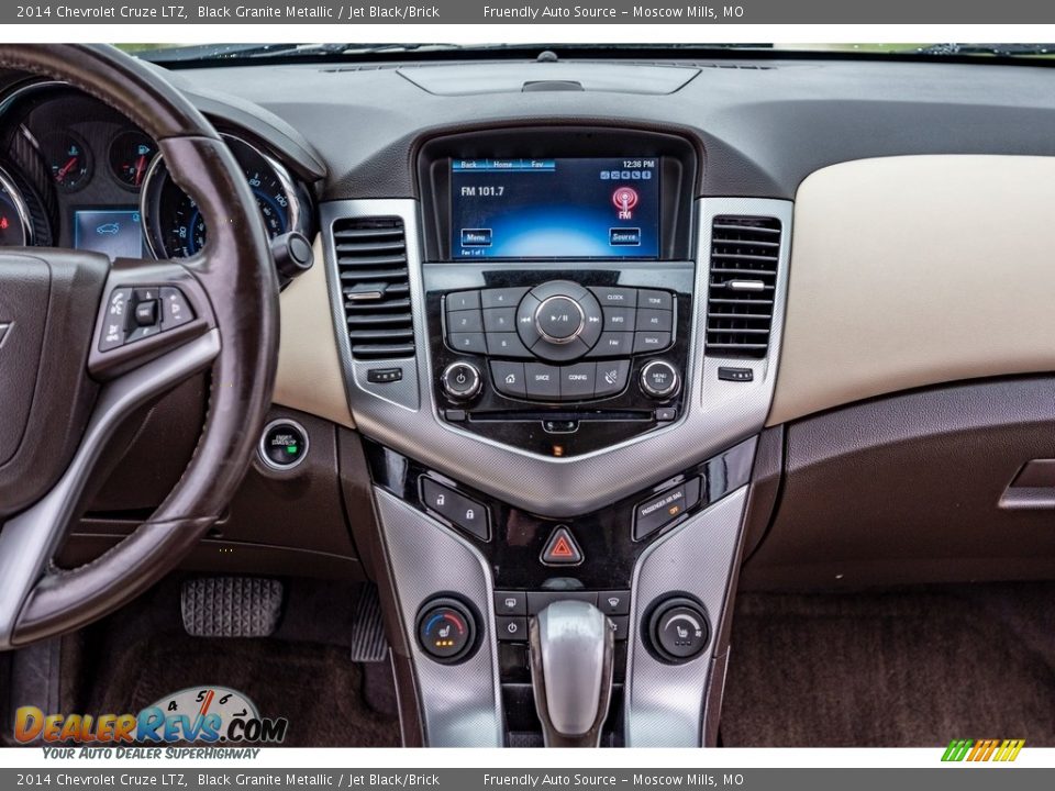 2014 Chevrolet Cruze LTZ Black Granite Metallic / Jet Black/Brick Photo #31