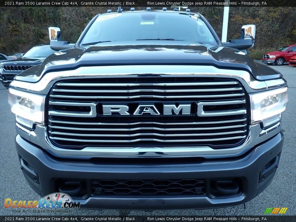 2021 Ram 3500 Laramie Crew Cab 4x4 Granite Crystal Metallic / Black Photo #8
